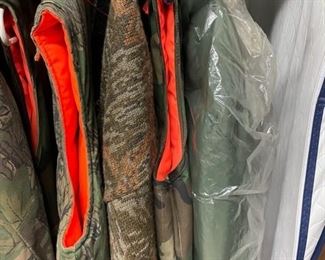 Camouflauge hunting jackets.