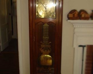Ethan Allen grandfather clock, Cherry