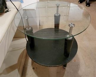 Glass end table
