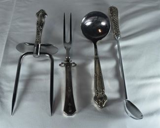 Sterling silver serving utensils