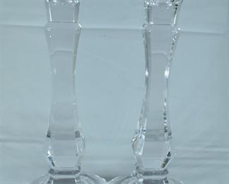 Twin crystal candle holders
