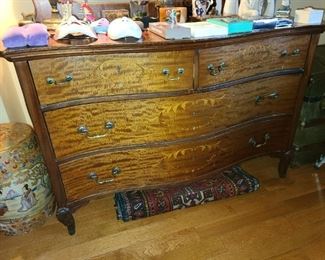 Antique Dresser With Attached Mirror