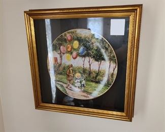 Framed Collector's Plate