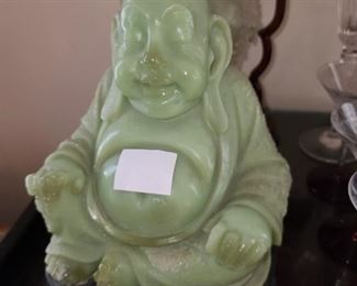 Green Jade Laughing Buddha (SUPER HEAVY!)