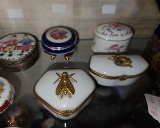 Assorted Pill/Trinket Boxes (Some Limoges)