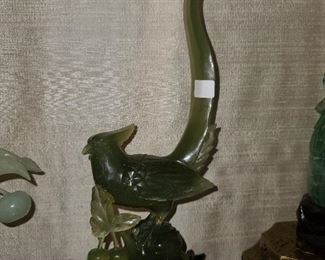Jade Bird Figurine