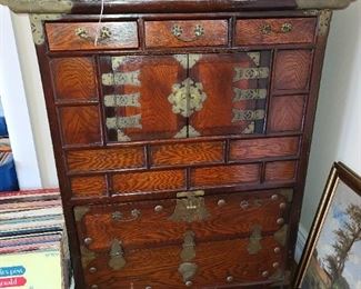 Antique Asian Bar Cabinet