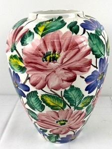 Hand painted Italian made vase