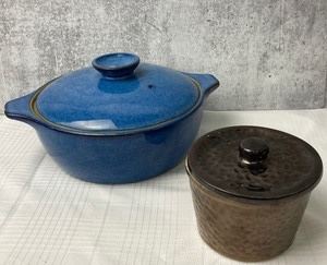 2 Vintage Stoneware Crocks