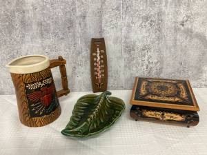 eclectic collection of vintage decor 