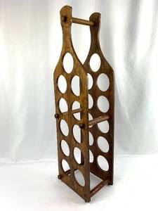 Vintage wood "Himark" Bottle Display/ Wine Rack 