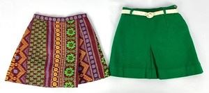1960's Childrens Culottes & Belted Skirt