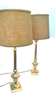 Pair Matching Mid Century Modern Table Lamps