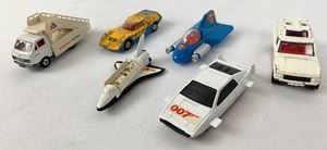 6 vintage 1970's collectible toy cars