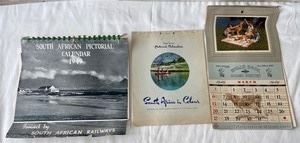 3 Vintage advertising calendars