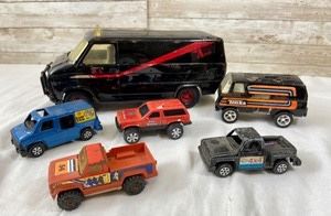 Vintage Ertl A Team Van w/ Tonka & Tootsie Toy vans/ trucks