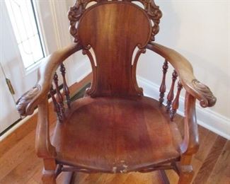 ANTIQUE GRIFFIN ROCKER