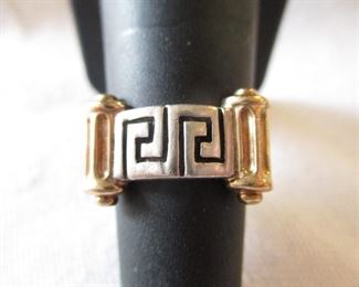 14KT & STERLING DESIGNER RING