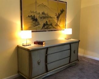 Kent Coffey dresser, The Nocturne in gold mist.