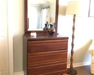 MCM dresser with mirror.
