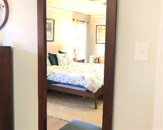 Large wall mounted mirror.