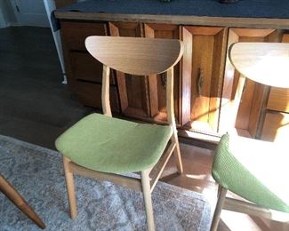 MCM style dining chairs - 4 available.