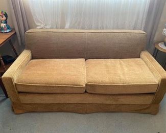 Vintage LaCrosse Sleeper Sofa / Loveseat
Good condition.
Some small red marks on one cushion. 
66” across x 3’ deep x 17” tall to seat, 29” tall to back.
Must be able to move and load yourself.