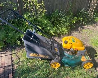 Yard-Man Gas Push Mower
Good working condition. 
Must be able to move and load yourself.