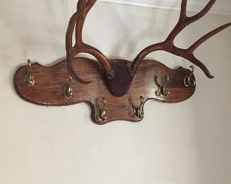 Eclectic coat hanger with horns