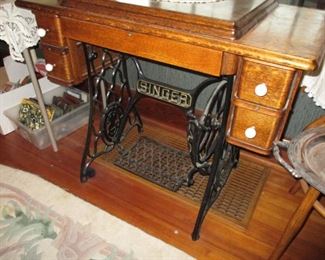Singer sewing cabinet.