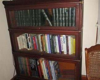 Antique oak stacking bookcase.