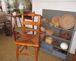 Chairs, stand & baskets