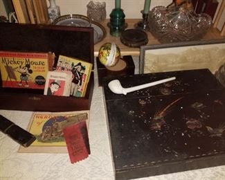 lap desk, antique smalls