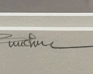 Signed Framed Asian Boat Photo #2	Frame: 23x18x1.5in	HxWxD
