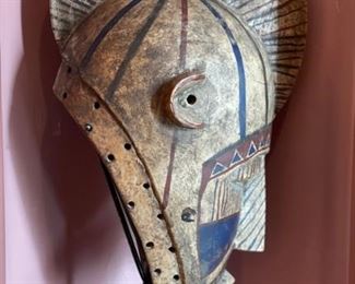 Burkina Faso Mossi Mask on Stand Decor	25x11x11in	HxWxD
