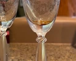 4pc Champagne Flutes  Fostoria	9	
