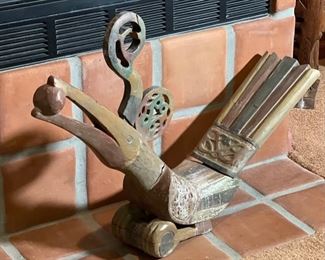 Carved Wood Aztec Bird Folk Art	24 x 36 x 7	
