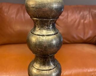 2pc Pottery Barn Hammered Clad Stacked Ball Floor Lamps PAIR	11x58	
