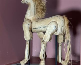 Jaifah Aksornsri Jointed Horse Sculpture	19x6x16in	HxWxD
