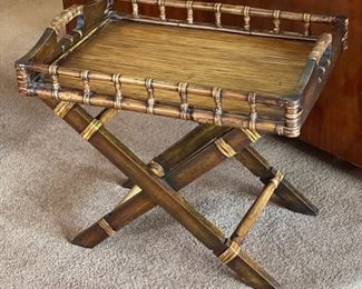 Bamboo Butlers Tray with/ Stand	17x21x24in	HxWxD
