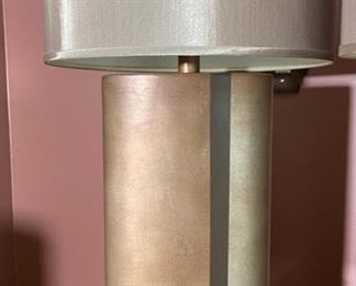2pc Kinder-Harris Contemporary Lamps PAIR	32x16x10in	HxWxD
