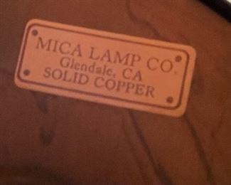 Mica Lamp Co. 008 Small Copper Trumpet Table Lamp	16in H x 14.5in Diameter	

