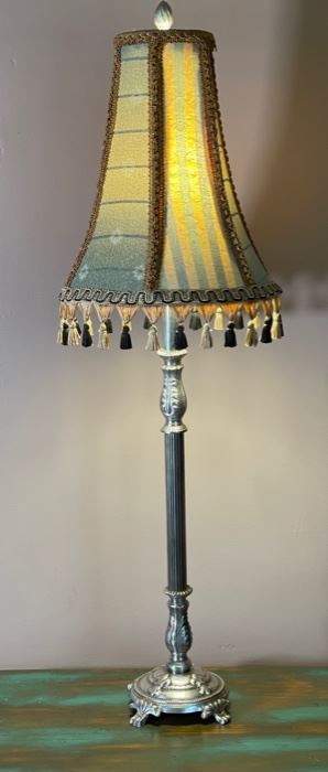 Single Metal Column Lamp	34in H x 10in Diameter	
