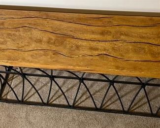 Rustic Iron & Wood Long Console Table	30 x 63 x 16	HxWxD
