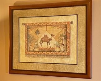 Steve Butler Camel Print Framed Art	28 x 34	
