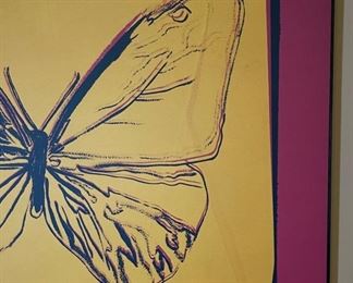 LG Print Andy Warhol Vanishing Butterfly Framed art McGaw Graphics	33 x 49	
