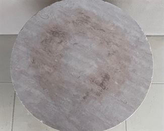 Rustic Flagstone Top Iron Base Patio Table	25 x 36.5 diameter	
