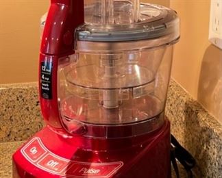 Cuisinart  Elite 12 Cup Food Processor  Metallic Red FP-12MR	16 inches high	
