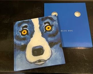 George Rodrigue Blue Dog signed slipbound hard back book Viking 1994	N/A	
