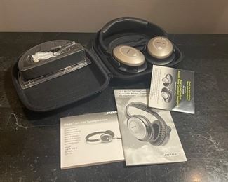 Bose Quiet Comfort 2 Acoustic Noise Cancelling Headphones QC2 Silver Black  #1		

